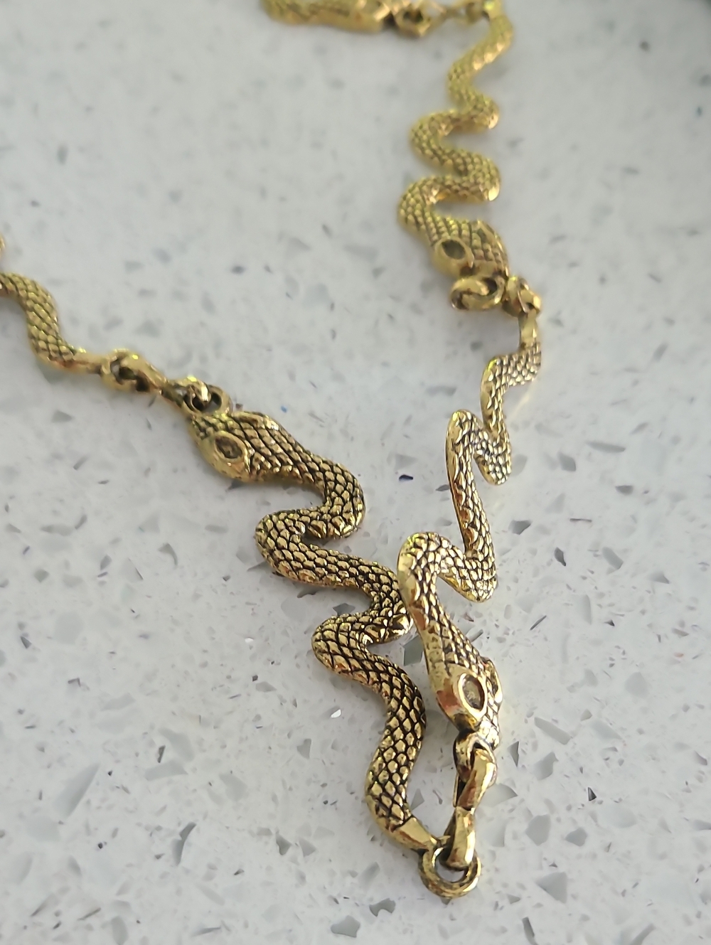 Gold Snake Link Belt - Women Fashion Belt Waist Jewelry